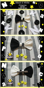 Black and White Dreams Hairbow