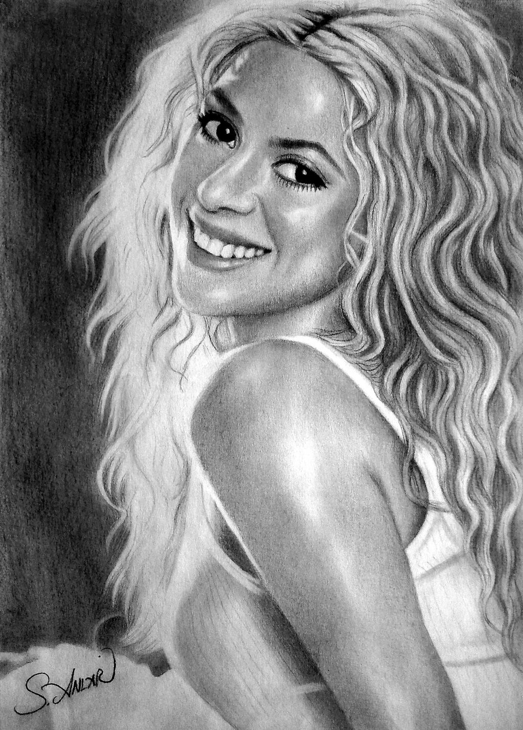 (20150415) Shakira Drawing Serkan Anlar by serkanpainter on DeviantArt