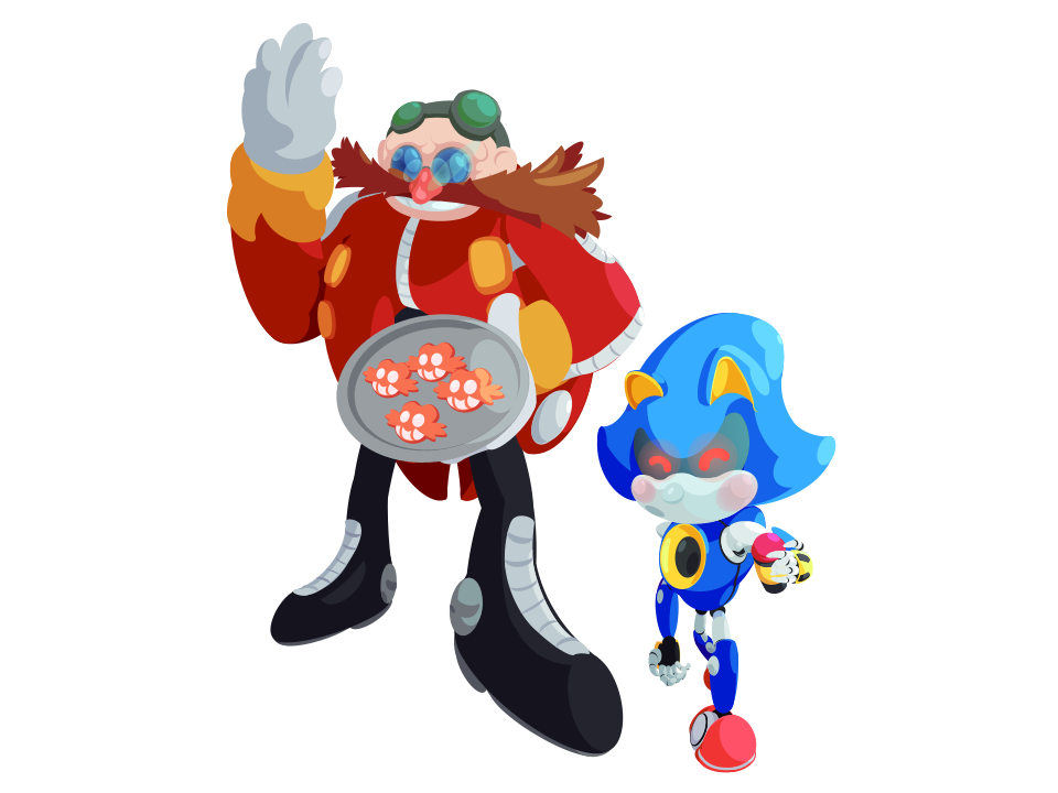 Metal Sonic and Dr.Eggman by Fellinekin on DeviantArt