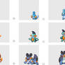 Fire + Water Starters