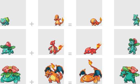 001 Bulbasaur + 004 Charmander