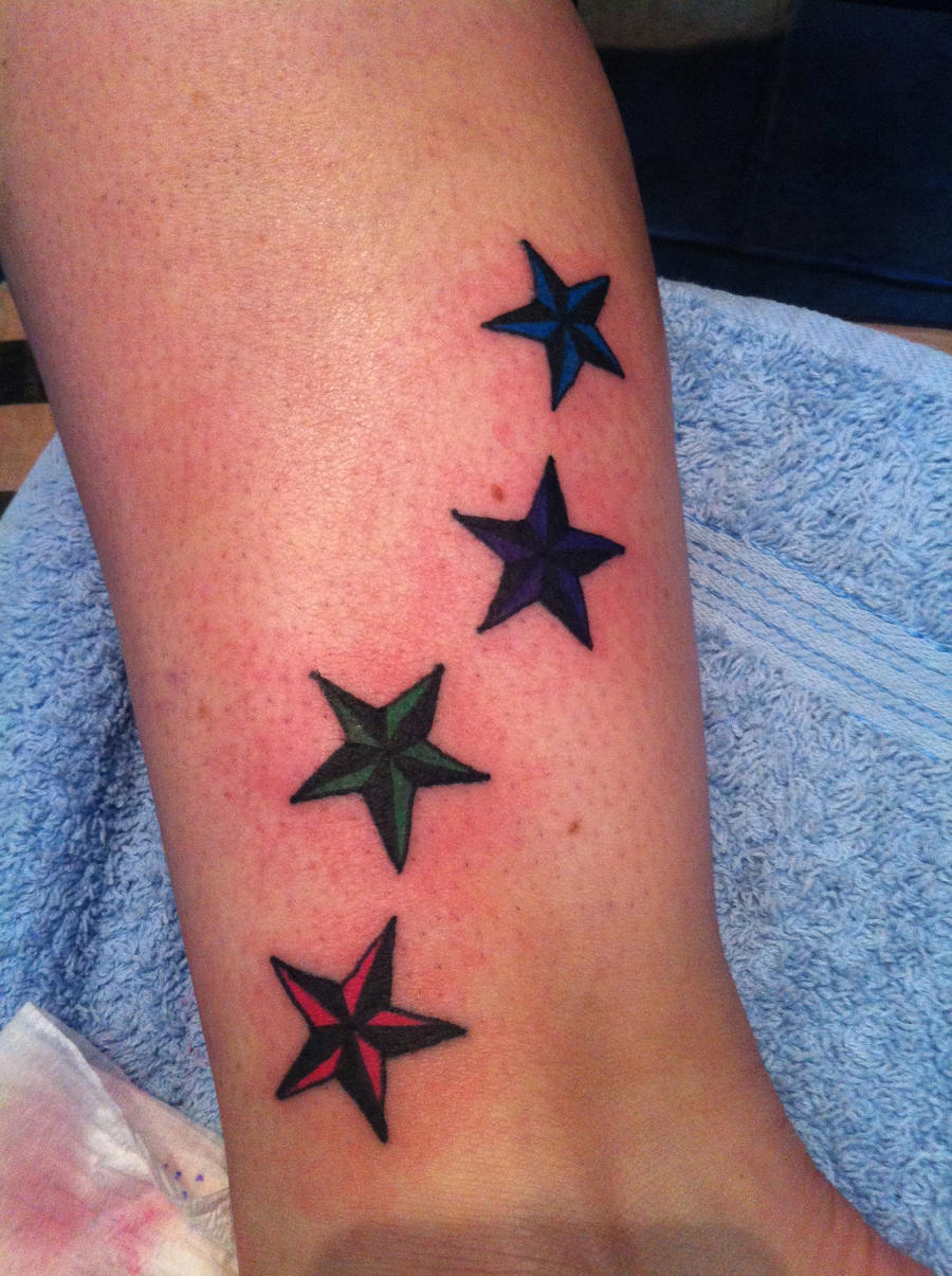 Leg Nautical Star Tattoo by giraffechick on DeviantArt