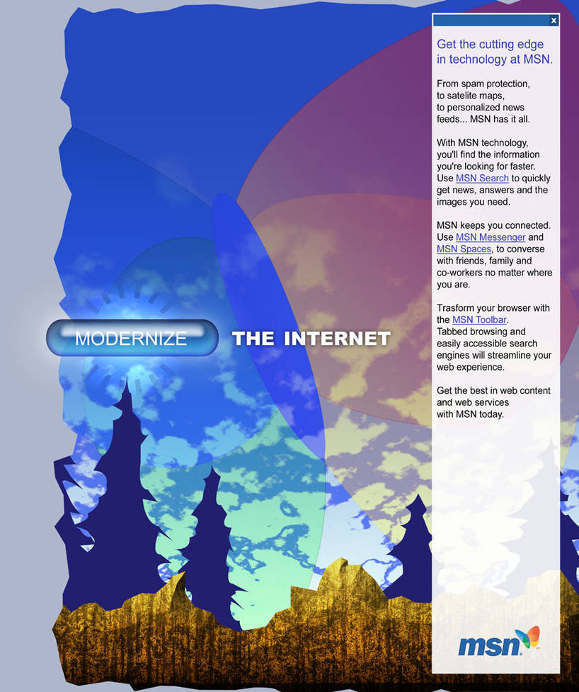 School Project: MSN ad 2 by mcarthurart on DeviantArt