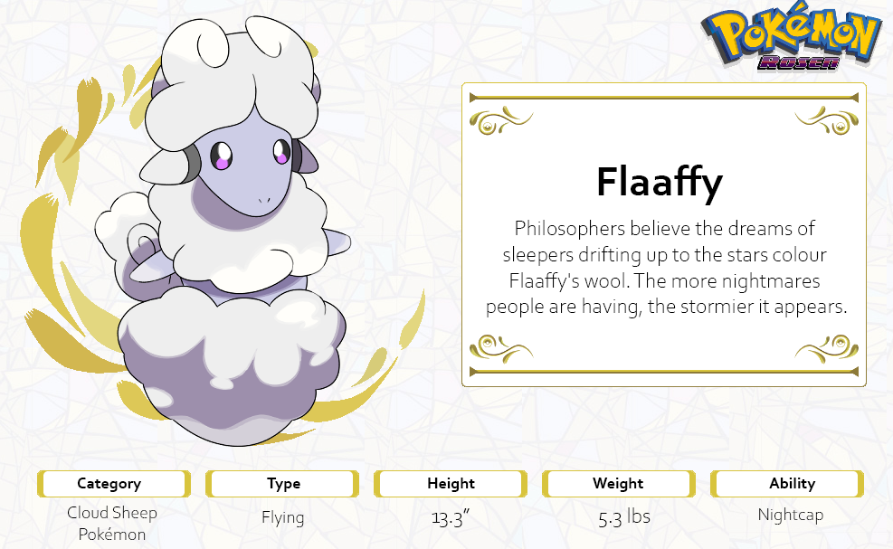 Pokémon Rosen - Flaaffy - Starter Evolution Reveal : r/fakemon