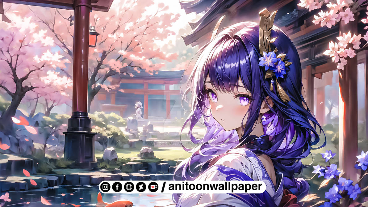 RAIDEN SHOGUN Desktop Wallpaper - AW-GI-DW-107 by anitoonwallpaper on ...