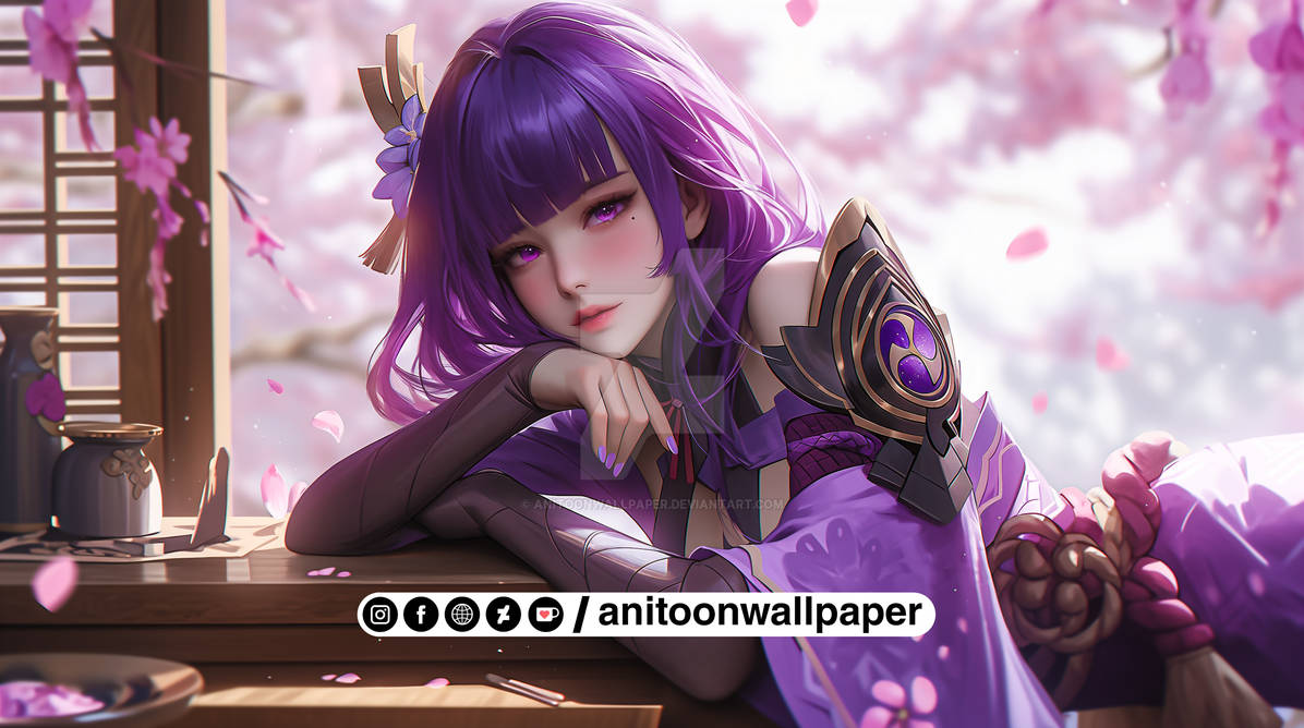 RAIDEN SHOGUN 8K Desktop Wallpaper : AW-GI-127 by anitoonwallpaper on ...