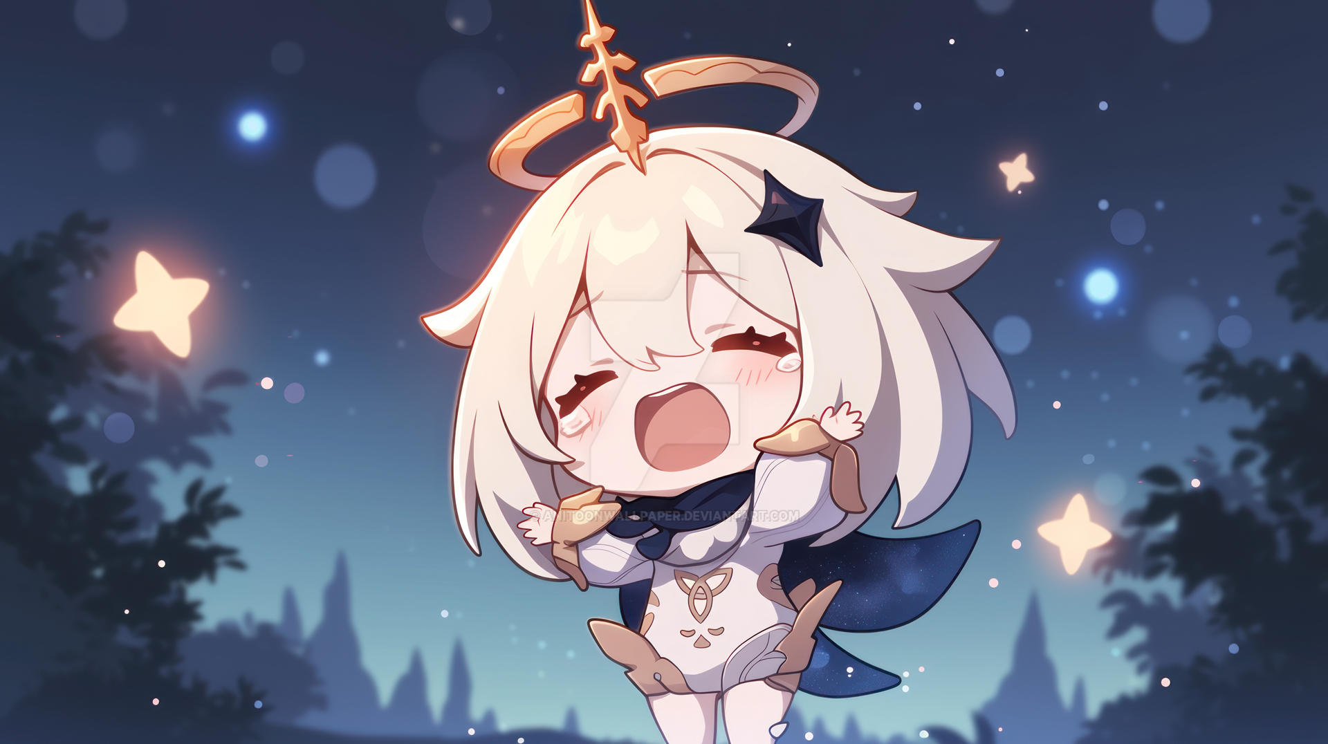 PAIMON (Genshin Impact) : AW-DW-73 by anitoonwallpaper on DeviantArt