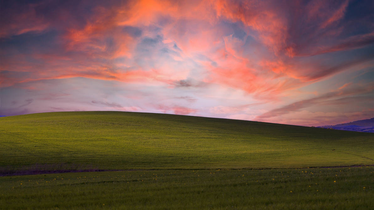 Windows XP wallpaper restored by MakotoDesignerPL on DeviantArt