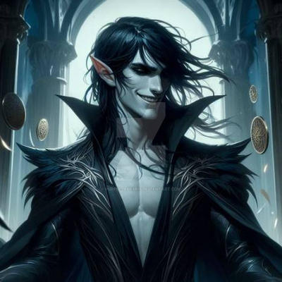 mm - dark elven mage https: creation Images High... Dark elven mage Ai art by PurpleTenebris on DeviantArt