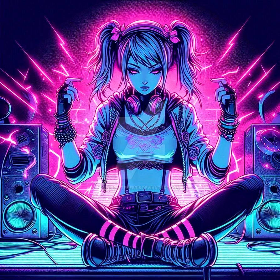 Neon Drow Rave Neon Rave Ai art by PurpleTenebris on DeviantArt