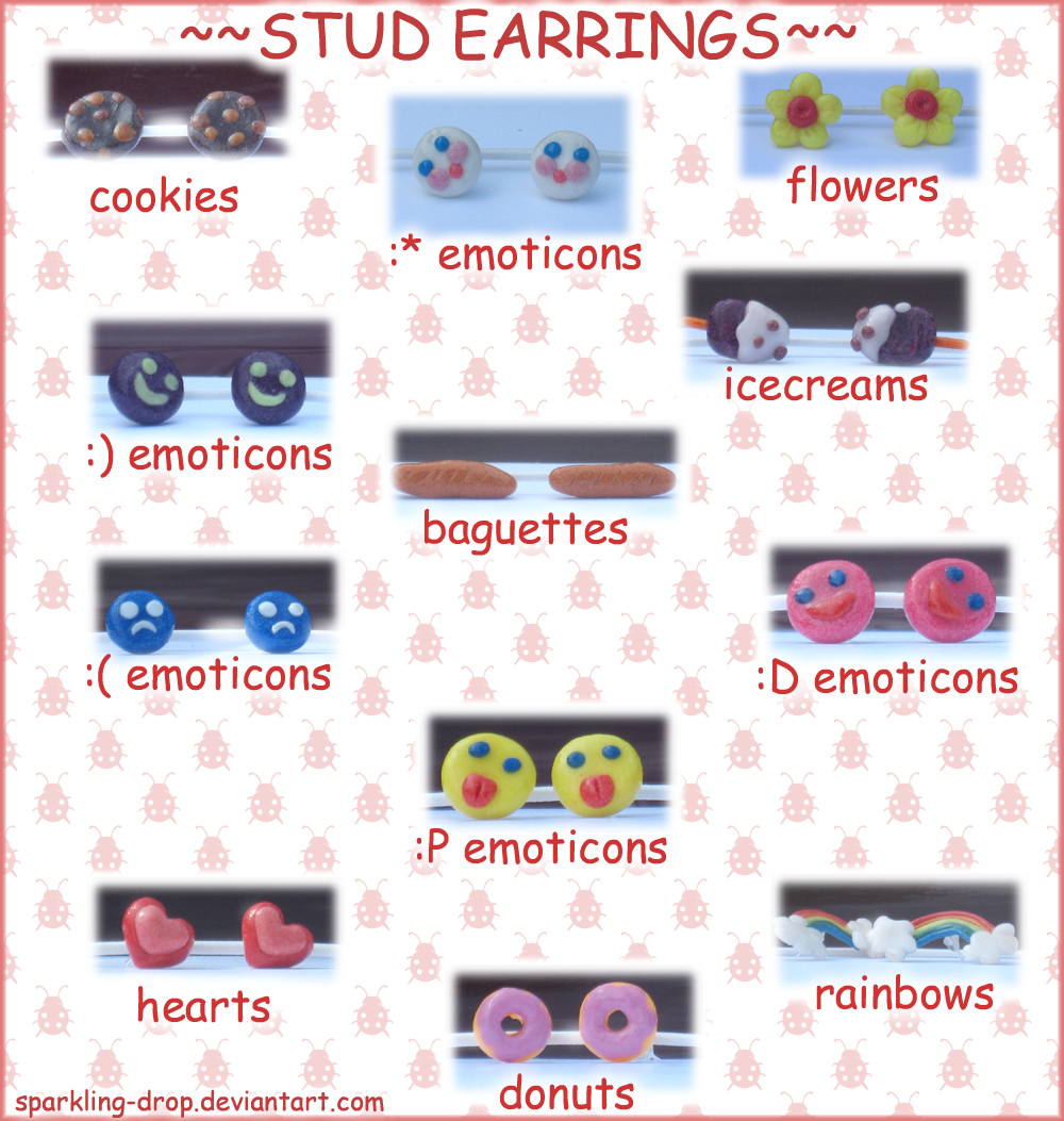 Stud earrings