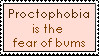 Proctophobia Stamp