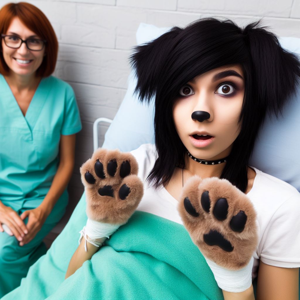 TF Dog Girl Paws Medical 103 by MondOhneErde on DeviantArt