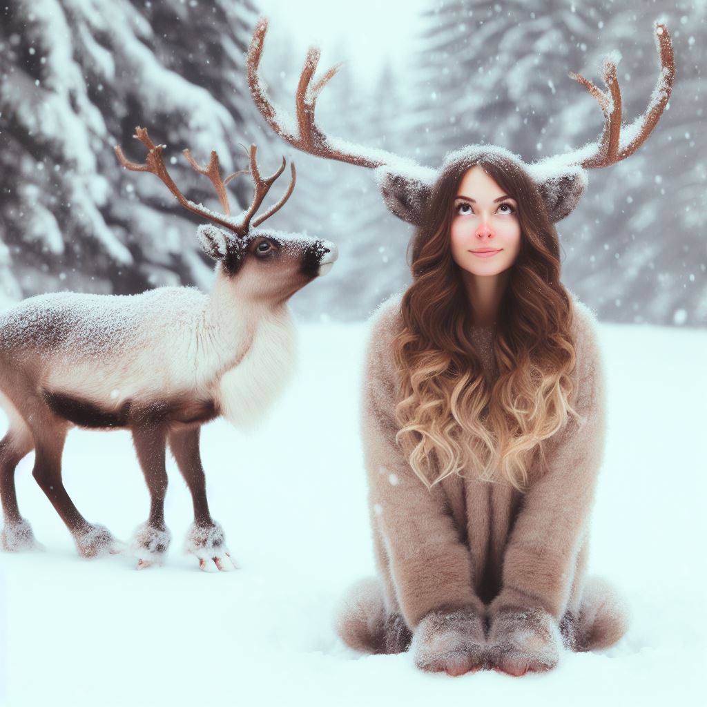 TF Reindeer Woman Snow 242 by MondOhneErde on DeviantArt