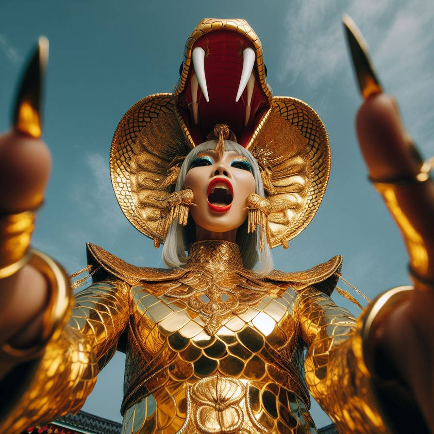 Costume Snake Woman Gold 175 by MondOhneErde on DeviantArt