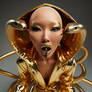 Costume Snake Woman Gold 185