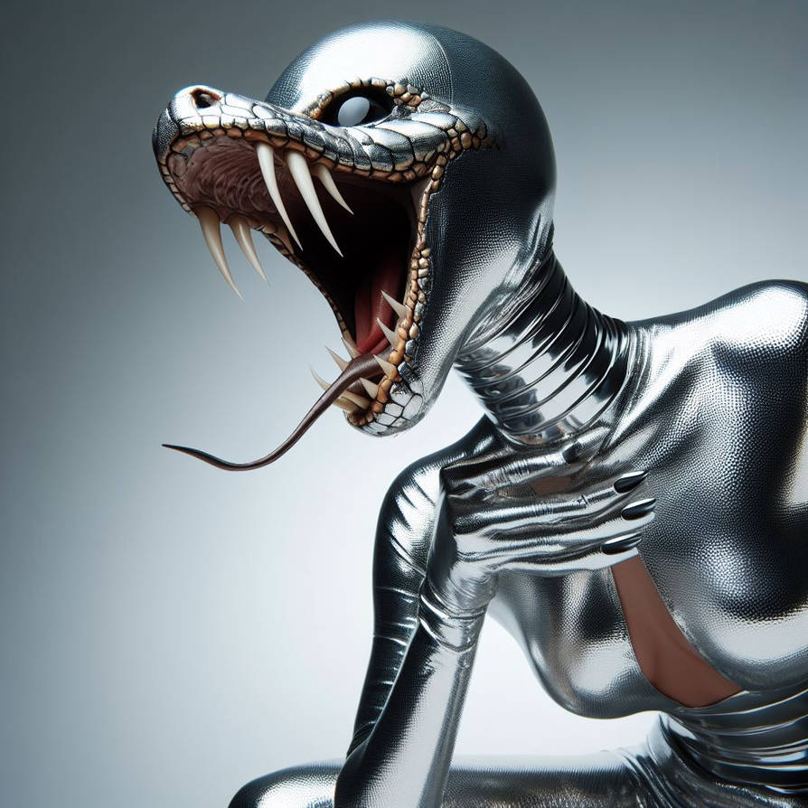 Costume Snake Woman Silver 165 by MondOhneErde on DeviantArt