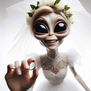 Alien Grey Woman Bride 105