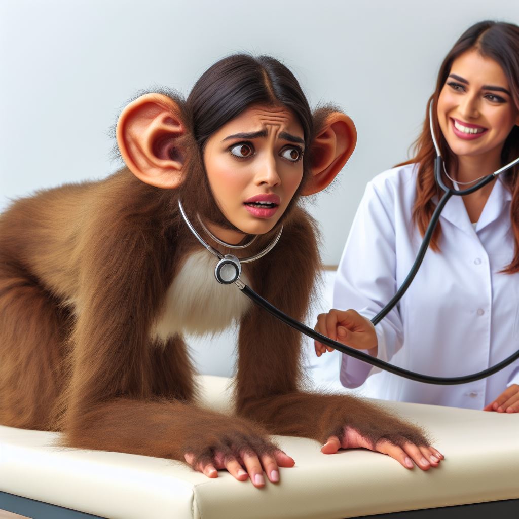 Monkey Wonen TF Monkey Woman Medical 104 by MondOhneErde on DeviantArt