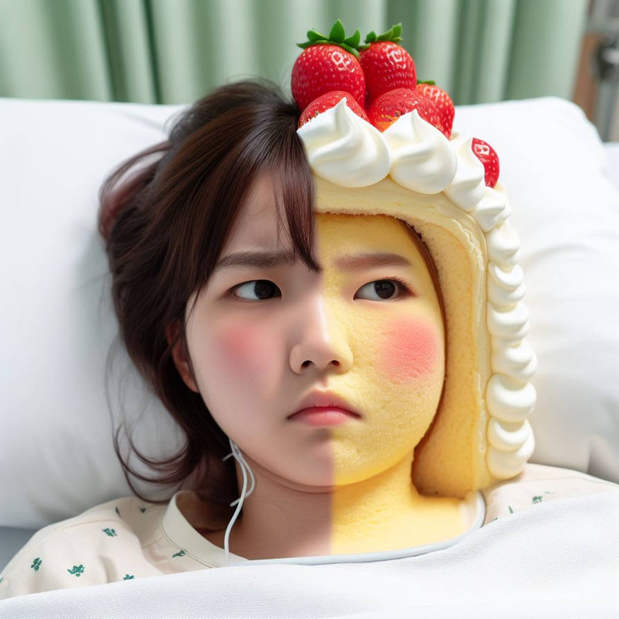 TF Inanimate StrawberryCake Girl Medical 082 by MondOhneErde on DeviantArt