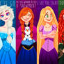 The Big Four Heroines of Disney