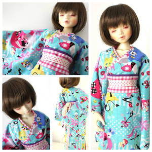 A lovely yukata for Unoa BJD