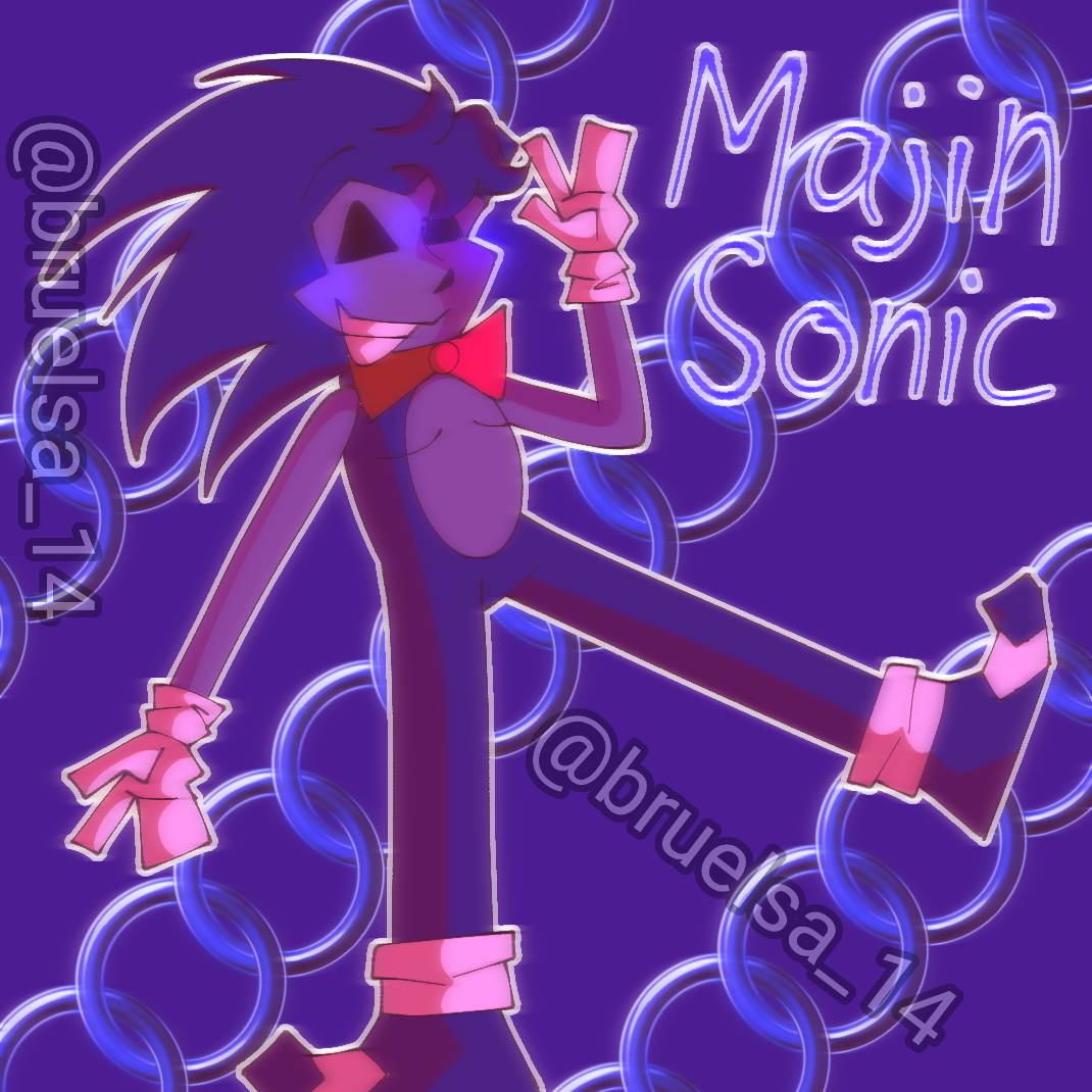 Majin Sonic fanart Re-draw by ColorArtAndBolb on DeviantArt