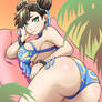 Bikini Chun-Li fan art