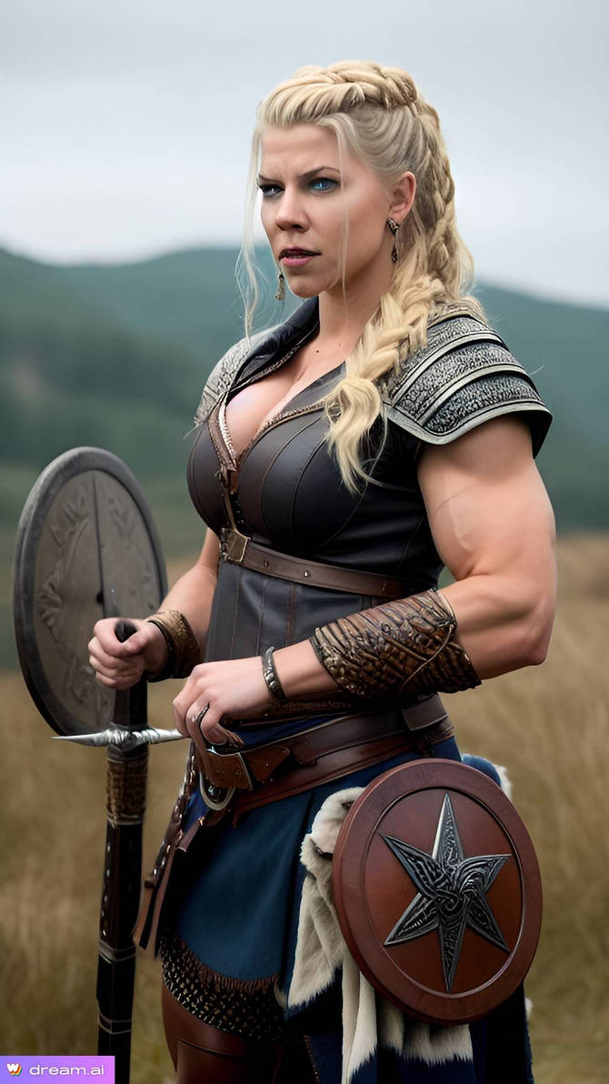 Download The Shieldmaiden Lagertha, Ready for Battle