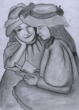 Re-Remake Two Girls Reading