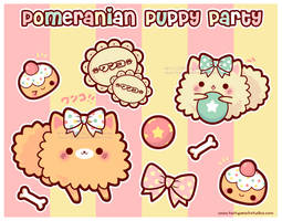 Pomeranian Puppy Party