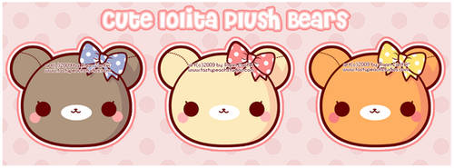 Cute Lolita Plush Bears