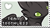 Stamp: Team Toothless by TastyPeachStudios