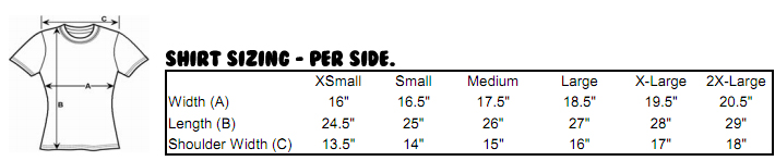 Shirt Size Guide