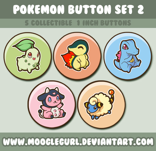 Pokemon Button Set 2