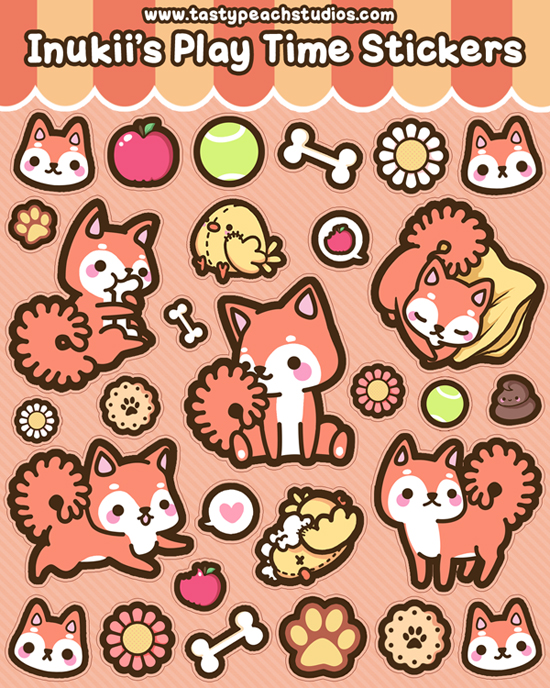 Inukii's Play Time Stickers