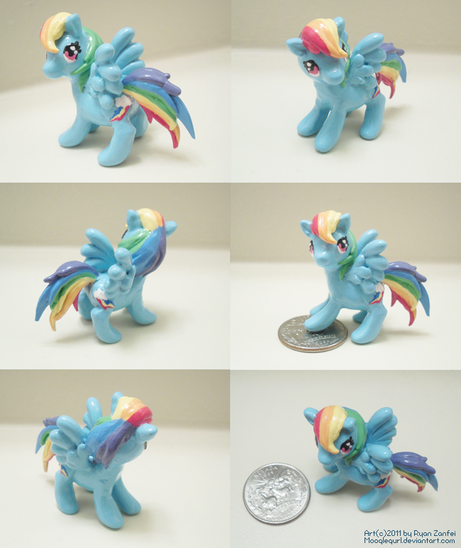 Miniature Rainbow Dash Sculpture Updated