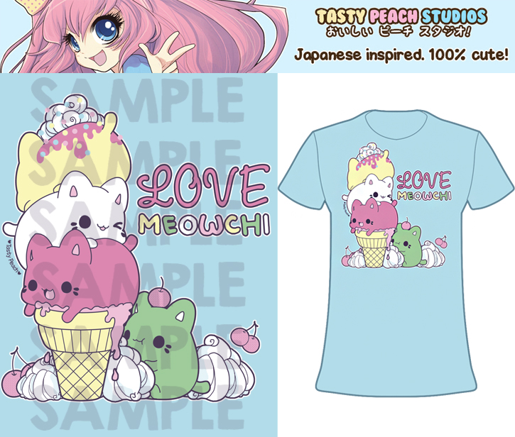 TPS: 'Love Meowchi' Ice-Cream Tee