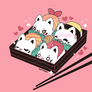Sushi Meowchi Bento Box