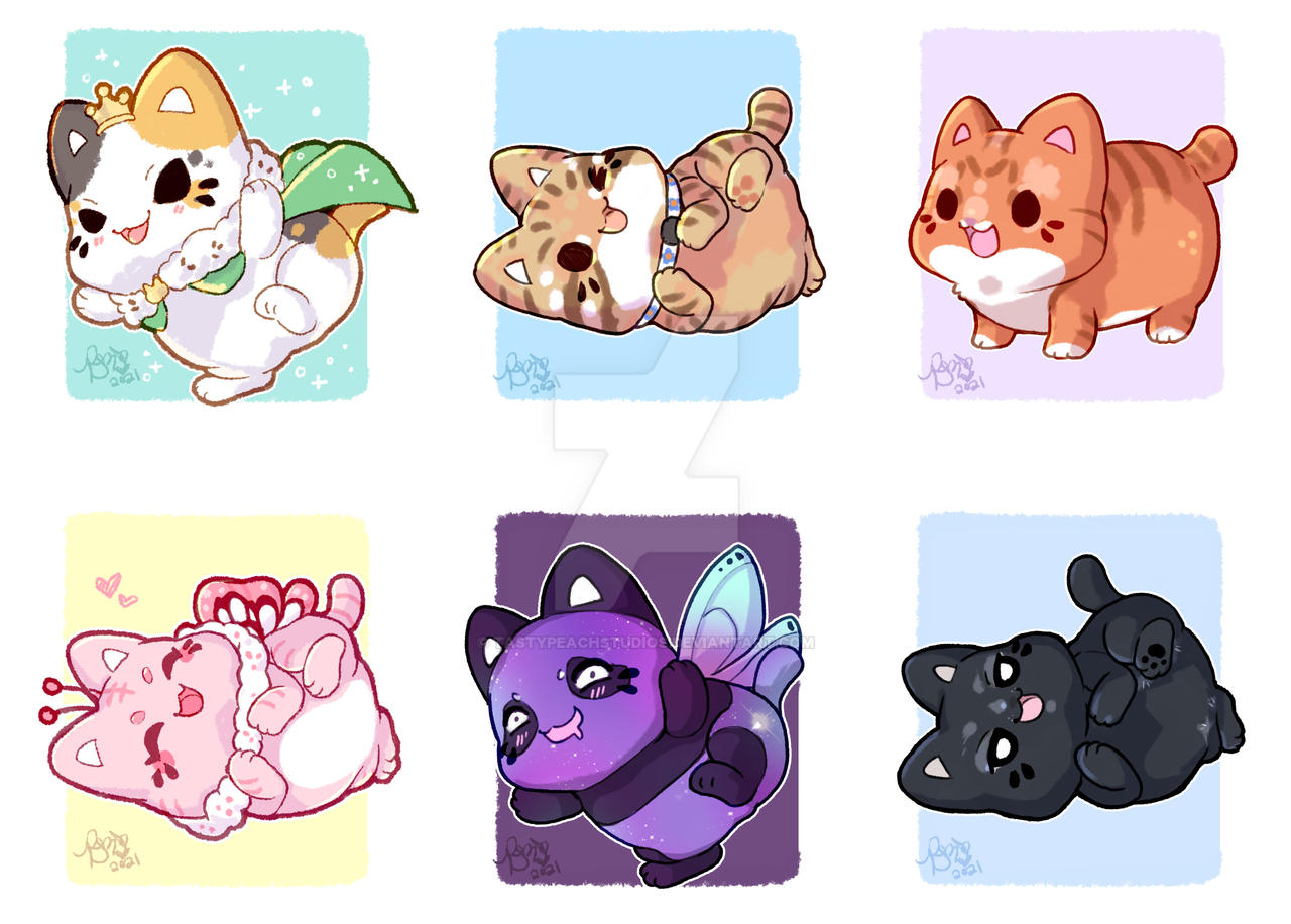 Meowchi Commission Doodles #1 by TastyPeachStudios on DeviantArt