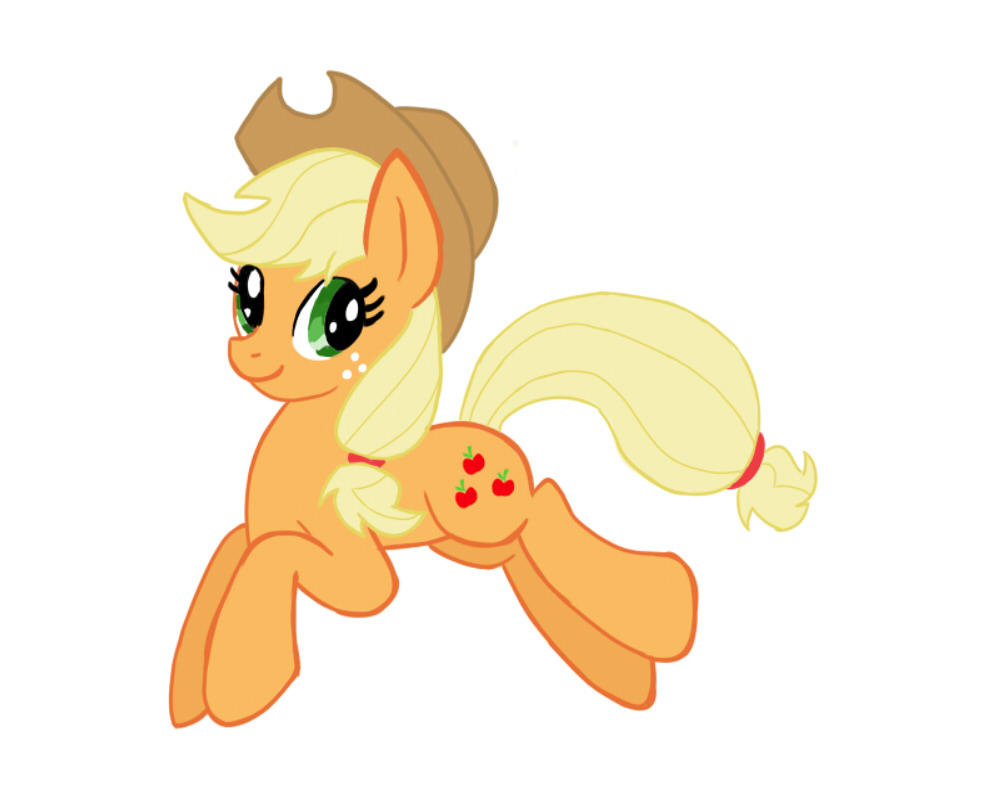 Applejack Sticker by KazzysArtStudio on DeviantArt