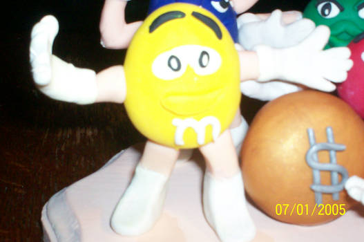 M and M Yellow Clay Guy