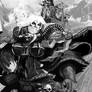 Warhammer 40k adeptus sororitas (Black and white)