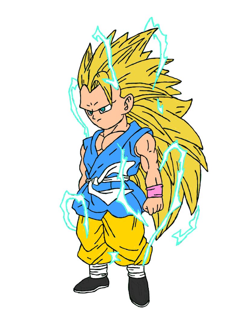 Goku - Saga GT - Super Saiyan 3 by zener88 on DeviantArt