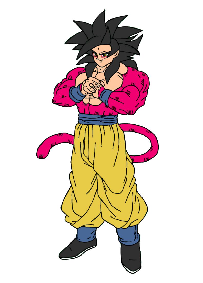 Goku - Adulto GT - Super Saiyan 4 by zener88 on DeviantArt