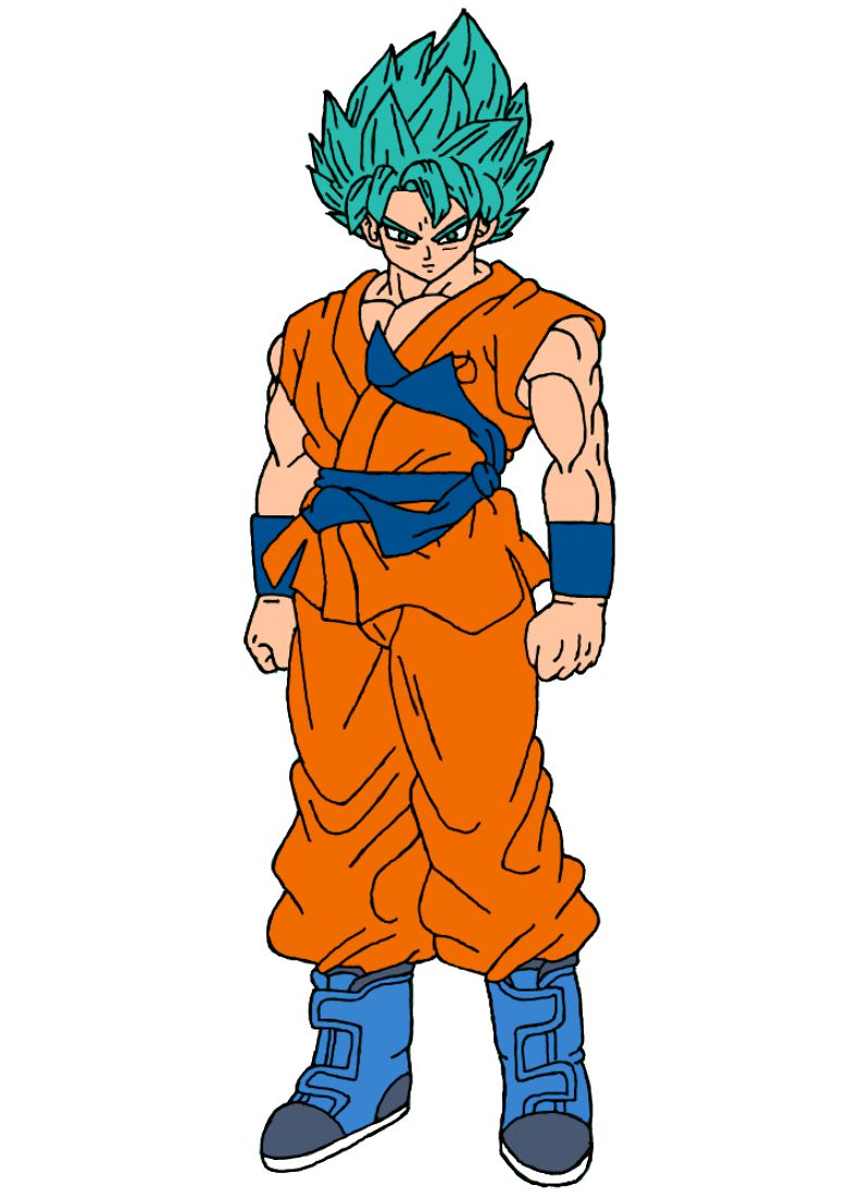 Goku - Saga Champa - Super Saiyan Azul by zener88 on DeviantArt