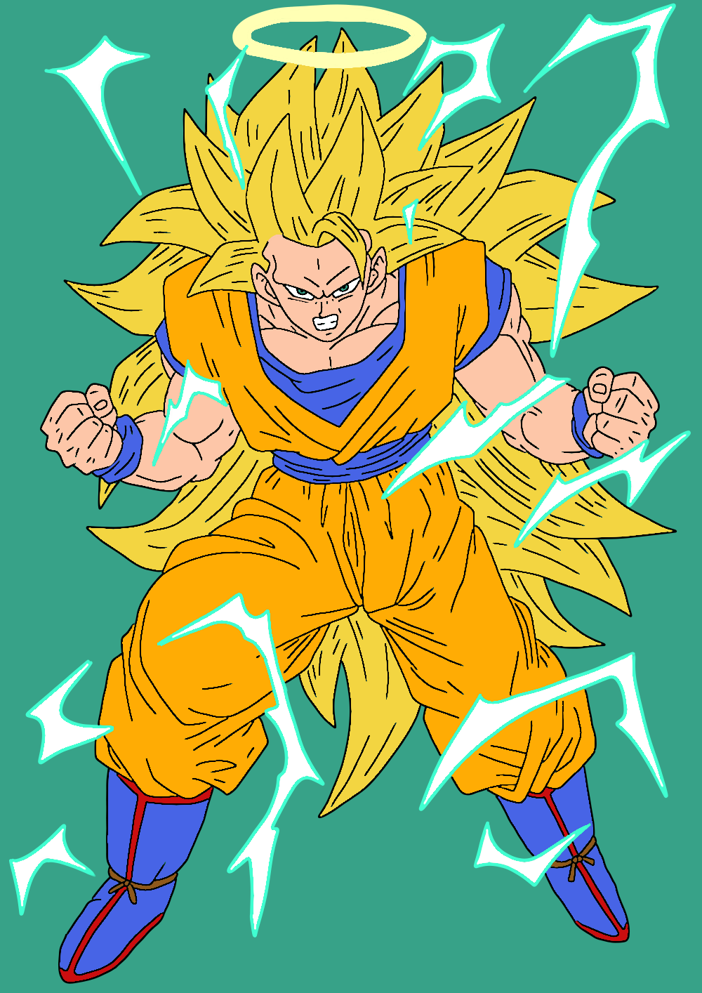 Super Saiyan 3 Goku - SKETCH BY HYNSHK by DHK88 on DeviantArt