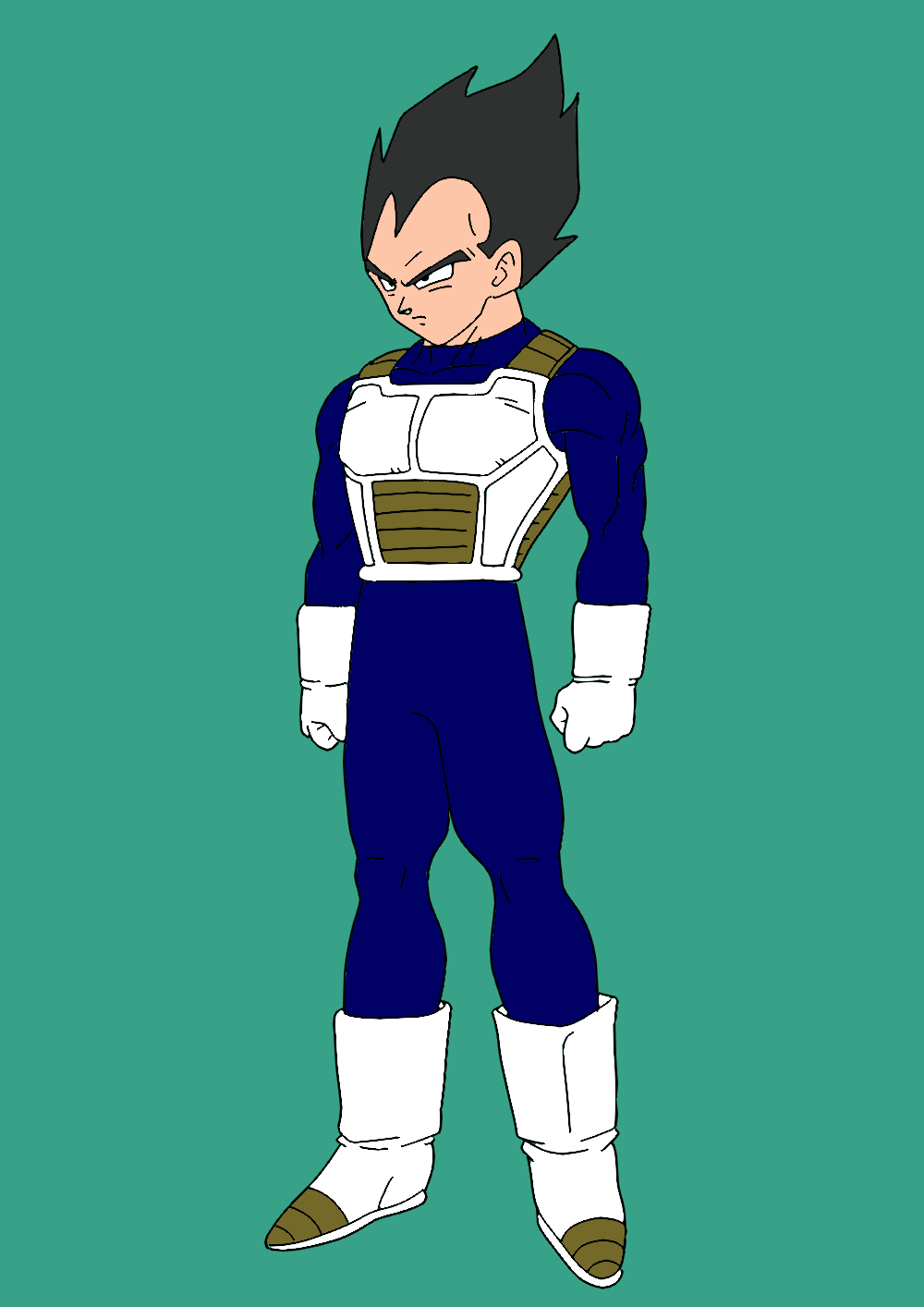 Desenho Vegeta DBGT by AnimaArts on DeviantArt