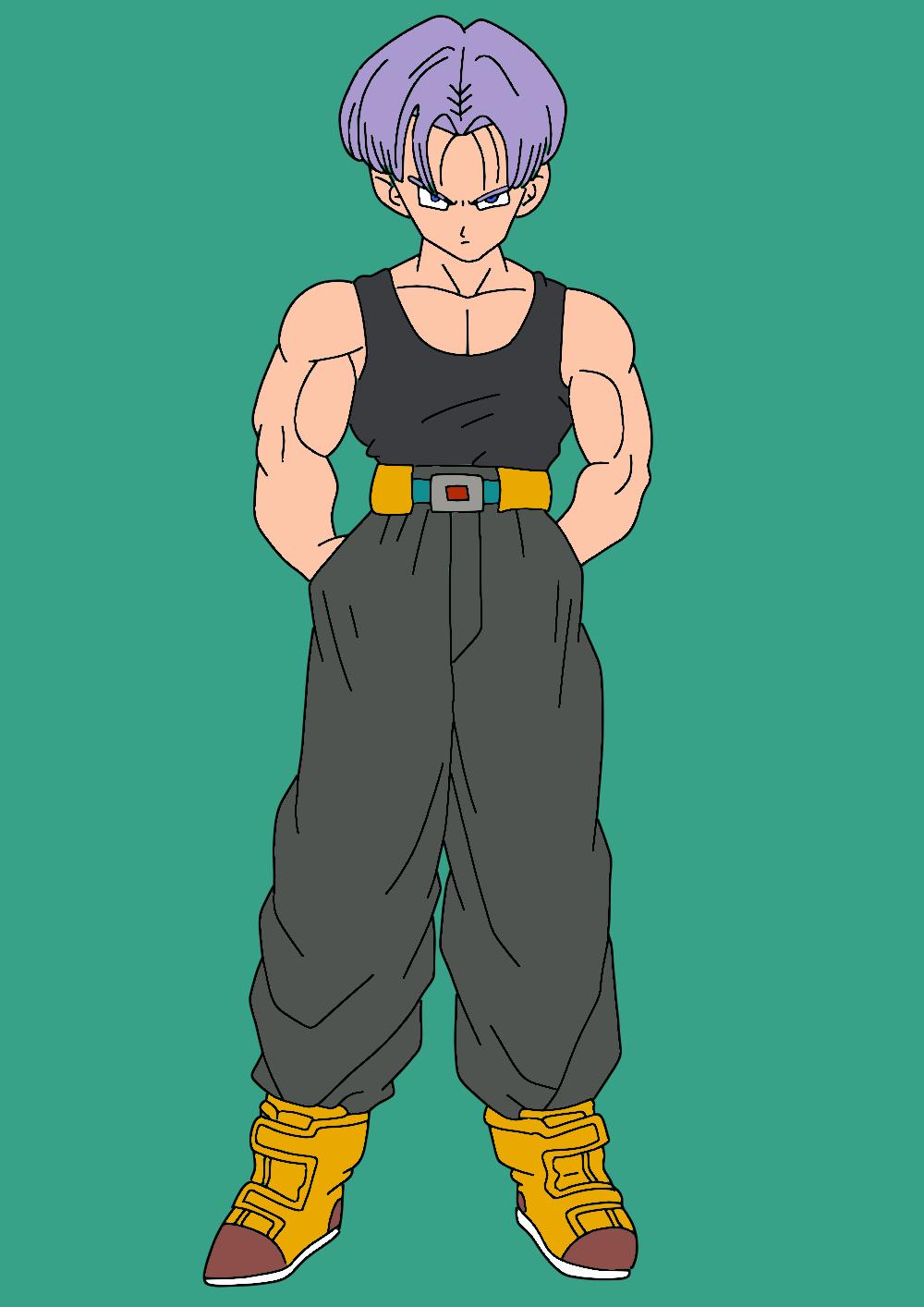 trunks del futuro dragon ball super by naironkr on DeviantArt