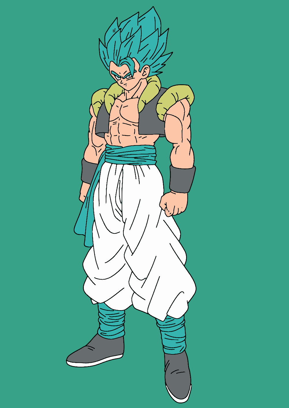 Gogeta Super Saiyan Blue (DBL) by ZenoSamaDB on DeviantArt